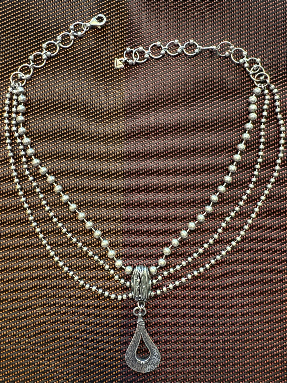 Silpada .925 Beaded Chain Necklace